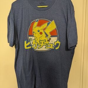 Pokemon Blue Pikachu Graphic Tee